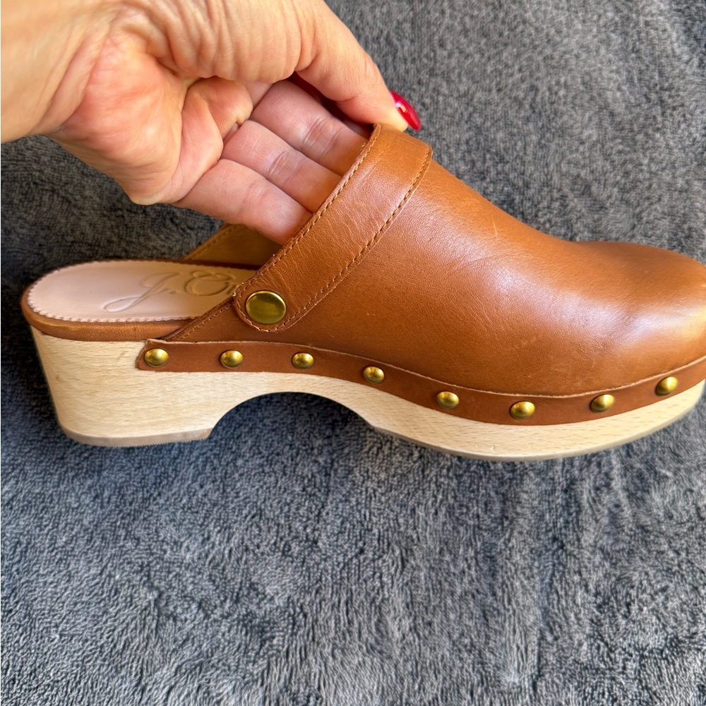J.Crew convertible leather clogs sz 7.5 boho chic